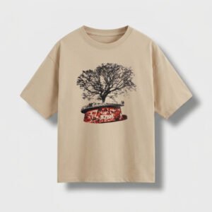 Remera Oversize Beige Y1B