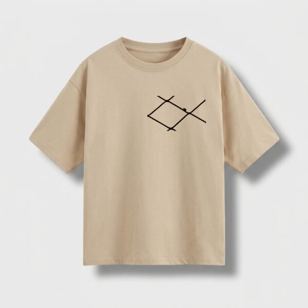 Remera Oversize Beige SIB1