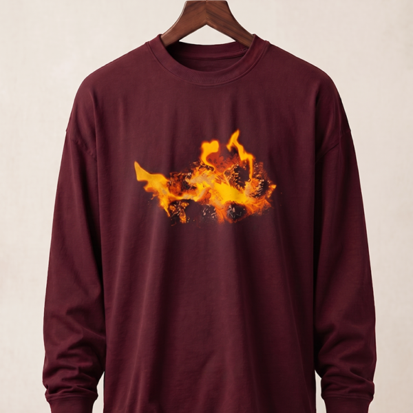 Remera Manga larga Bordó FF