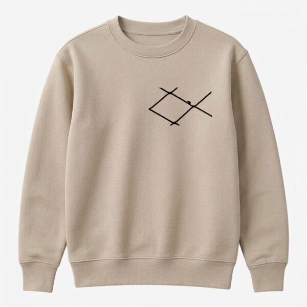 Buzo cuello redondo Unisex Beige SIB1