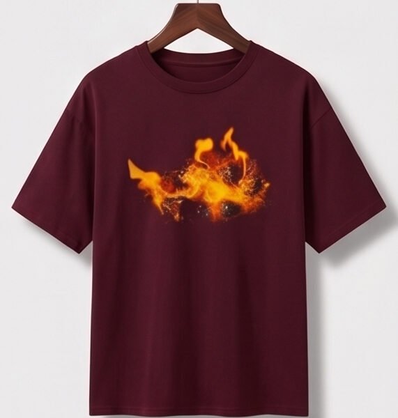 Remera Oversize Bordó FF