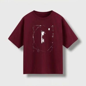 Remera Oversize Bordó TZ1