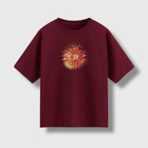 Remera Oversize Bordó FA1