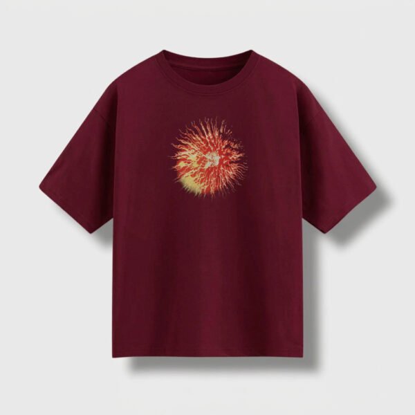 Remera Oversize Bordó FA1