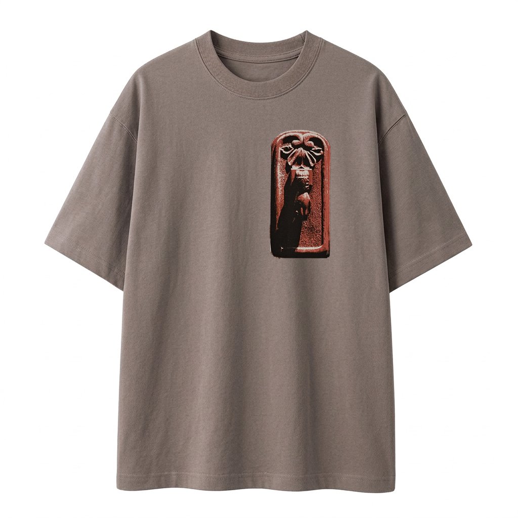 Remera Oversize Gris topo M