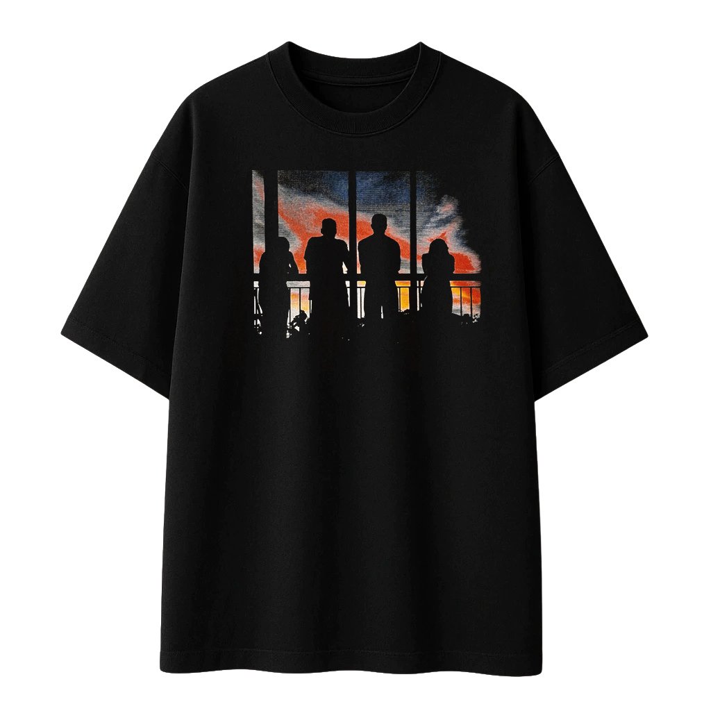 Remera Oversize Negra BM1C