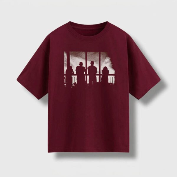 Remera Oversize Bordó BM1